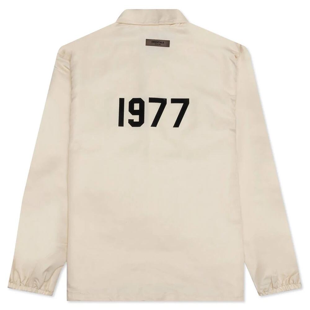 Fear of God Essentials Coaches Jacket in Egg Shell Size Large